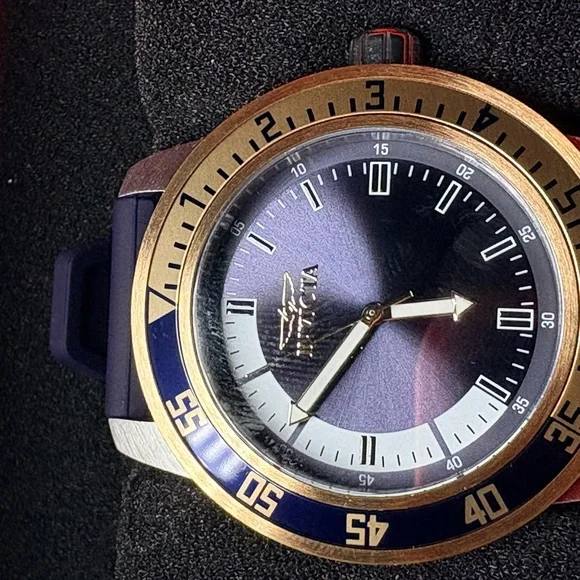 Invicta Navy and Gold Timepiece